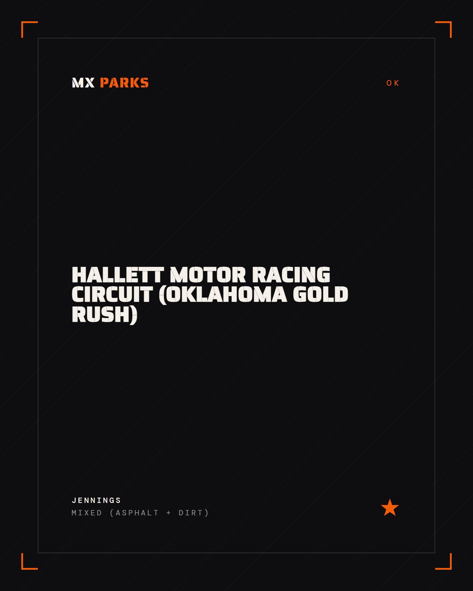 Hallett Motor Racing Circuit (Oklahoma Gold Rush)