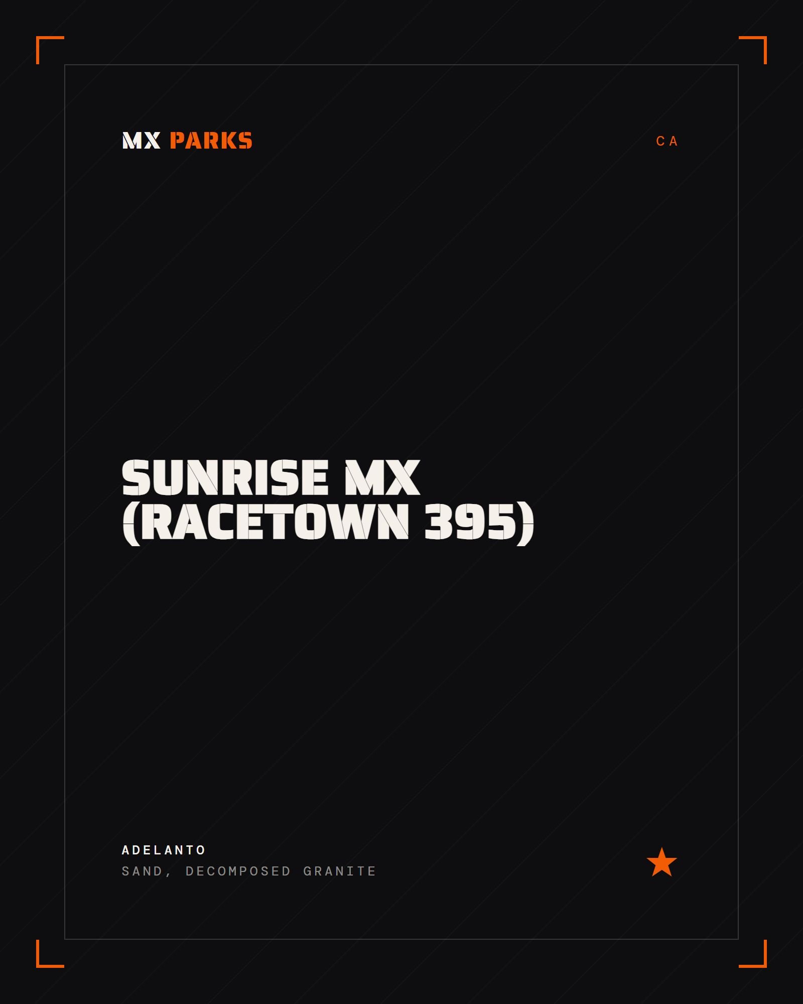 Sunrise MX (Racetown 395)