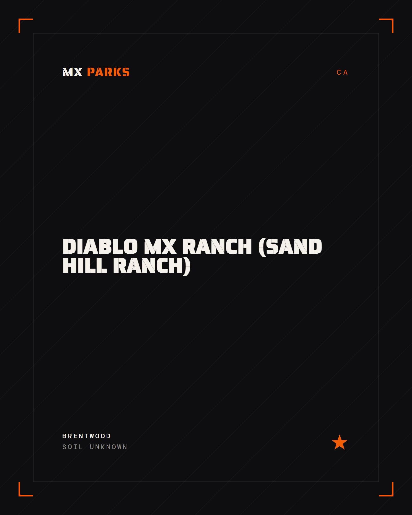 Diablo MX Ranch (Sand Hill Ranch)